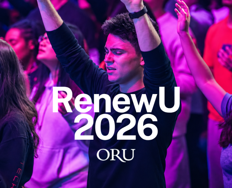 Ben Fitzgerald speaking at ORU RenewU 2026 Spring Revival